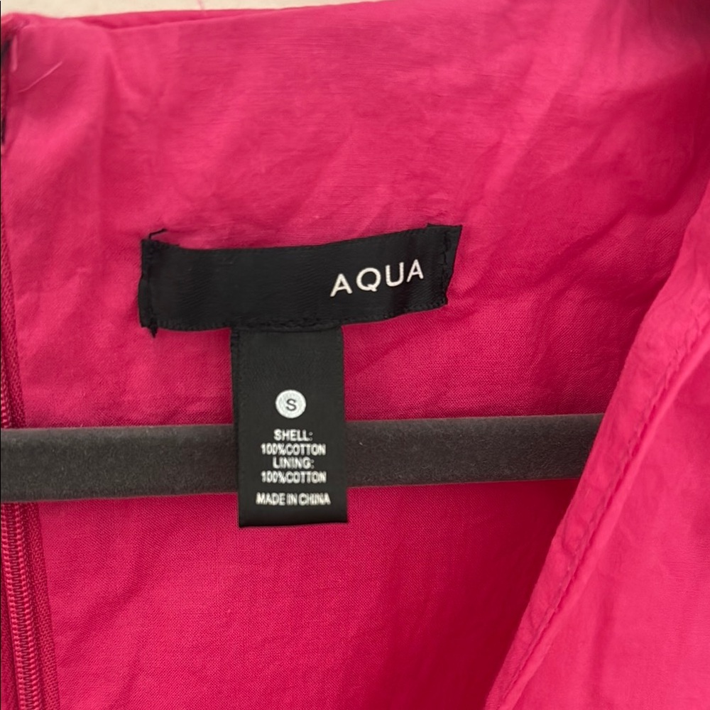 Aqua Fuchsia Ruffle Mini Dress - Picture 2 of 4